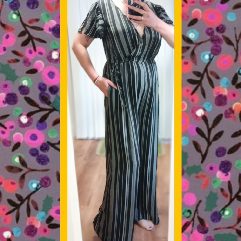 Striped Jumpsuit